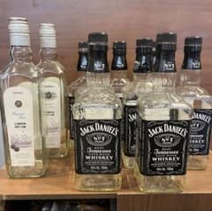 空き瓶 10本セット】ジャックダニエル 8本 ＋ インペリアルシルバー 2