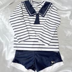 cottoli コトリ　ラッシュガード水着セット 100サイズのサムネイル