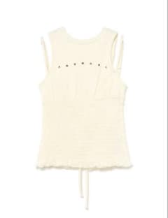 andmary Ami shirring logo tops ホワイトのサムネイル