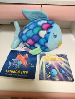 Rainbow fish 虹色の魚　絵本＆ぬいぐるみセットのサムネイル