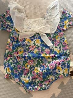 花柄 ロンパース カバーオールのサムネイル