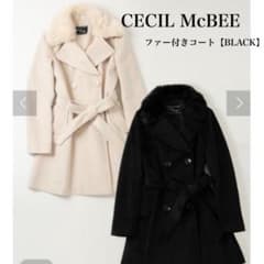 【値下げ】【CECI McBEE 】ブラックファー付きコートのサムネイル