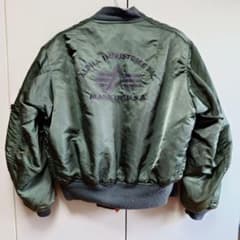 90s alpha ma1 オリーブ アメリカ製 90s ALPHA MA-1 USA製 バック刺繍 オリーブ【サイズXL】 - メルカリ