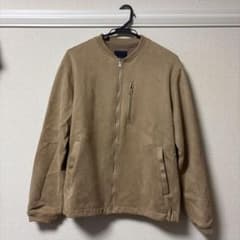 ベージュ ジップアップジャケット Mサイズ