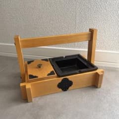 木製 灰皿 タバコ盆 ヴィンテージ レトロ雑貨