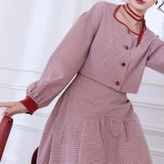 【小菜様専用】alumery Retro plaid court set upのサムネイル