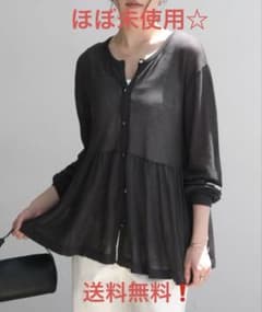 andme / UVカット接触冷感ペプラム2wayシアーカーディガントップスのサムネイル