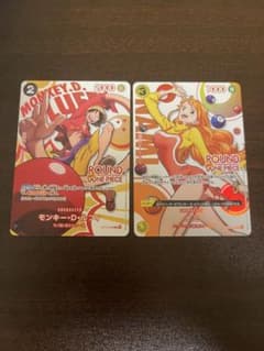 ワンピースカードゲーム ラウンドワン限定プロモカード ルフィ ナミ