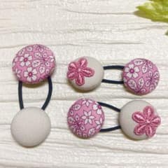 お買い得♡お揃い リバティとホワイトデニム お花モチーフ付くるみ