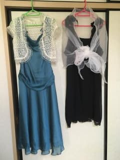 のりママさん専用！値下げしました。フォーマルワンピース ストール、ボレロ付きのサムネイル
