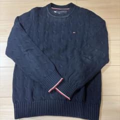 TOMMY HILFIGER ケーブルニット ネイビーのサムネイル