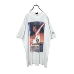 ⭐︎激レア⭐︎90s STAR WARS EPISODE Ⅰ 両面Tシャツ　白　XL ⭐︎激レア⭐︎90s STAR WARS EPISODE Ⅰ 両面Tシャツ 白 XL - メルカリ