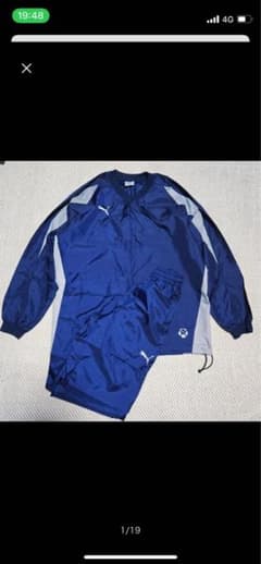 00s プーマ　PUMA　サッカー　ピステ　セットアップ　ナイロンジャケットのサムネイル