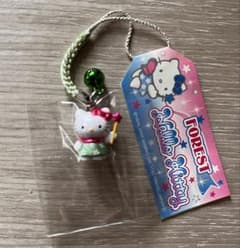 激レア◎ご当地キティ◎フォレストフェアリー緑◎根付けストラップ