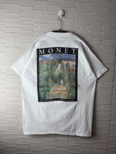 90s vintages ヴィンテージ　クロードモネ　Monet アートTシャツ 90s vintages ヴィンテージ クロードモネ Monet アートTシャツ - メルカリ