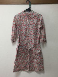 【お値下げ＊Nîmes＊美品】花柄ひざ丈ワンピースのサムネイル
