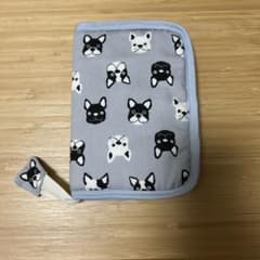 ハンドメイド ブックカバー 文庫本サイズ フレンチブルドッグ柄のサムネイル