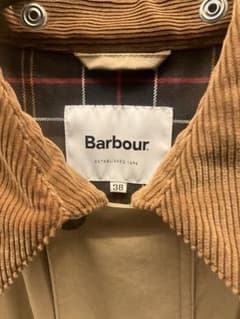 値下げ Barbour コーデュロイ襟 ロングコート 38 - メルカリ