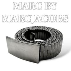 MARC JACOBS 실버 고무 여성 벨트 6846