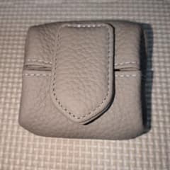 グレージュ レザー コインケース 小銭入れのサムネイル