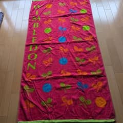 WIMBLEDON テニス柄 バスタオル ピンク 未使用 - メルカリ
