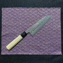 堺匠味正 梨地 銀三鋼 三徳165mm水牛八角柄 - メルカリ