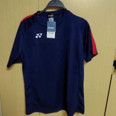 YONEX 吸汗速乾性 シャツ O ネイビー/レッドのサムネイル