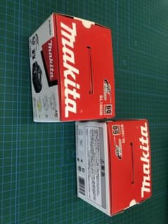 新品未開封 マキタ 充電バッテリー 18V BL1860B 6.0Ah(2個)のサムネイル