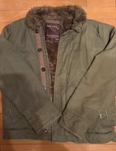 希少　アバクロEZRA FITCH ヴィンテージミリタリーファージャケット Lのサムネイル