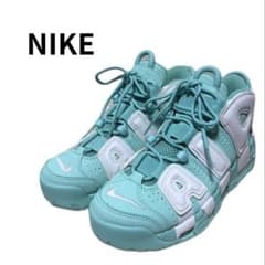 美品　NIKE エアモア アップテンポ GS アイランド グリーン 24 美品 NIKE エアモア アップテンポ GS アイランド グリーン 24 - メルカリ