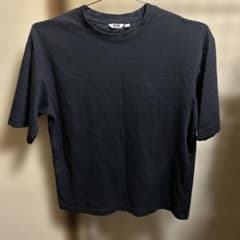エアリズムコットンオーバーサイズTシャツ　L ブラックのサムネイル