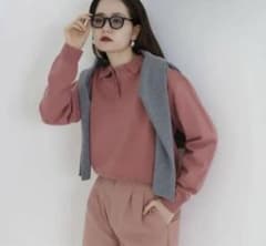 TINA：JOJUN プルオーバー衿付きニットのサムネイル
