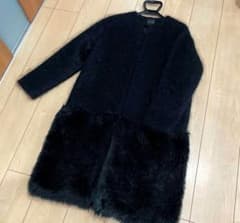 ヨーコチャン　黒モヘアコートのサムネイル