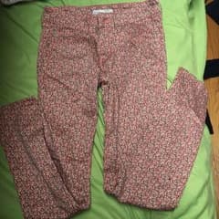 スキニーパンツ 花柄 激安！のサムネイル