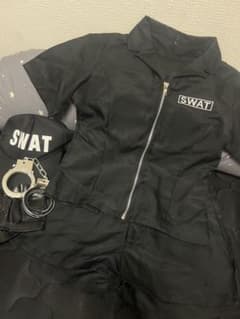 SWAT コスプレ衣装 Lサイズ キャップ 手錠付きのサムネイル
