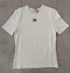 CELINE セリーヌ　トリオンフTシャツ/リブ編みコットンジャージー CELINE セリーヌ トリオンフTシャツ/リブ編みコットンジャージー