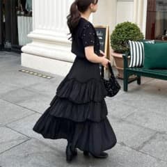 nugu カンカンフリルロングスカートのサムネイル