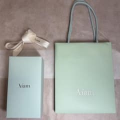 Aiam ミントグリーンショップ袋とギフトボックスのサムネイル