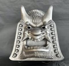 鬼瓦・鬼面・古代鬼面　創作鬼面　淡路瓦　タツミ特注品大型　厄除けのサムネイル