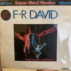■送料込■F.R. DAVID / WORDS 12”レコード ドイツ盤 美品のサムネイル