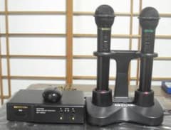 ＢＭＢ 赤外線ワイヤレスレシ－バ－WT4000 マイク WM400のセット BMB☆ 赤外線ワイヤレスマイクセットWT-4000+WM400A,B2本セット
