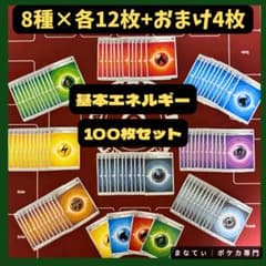 ポケモンカード 基本エネルギー100枚セット 草炎水雷超闘悪鋼 A