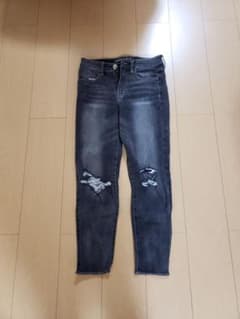 A.E. ブラックスキニー　ダメージデニムのサムネイル
