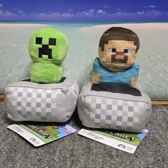 マインクラフト プルバックぬいぐるみ クリーパー スティーブ 全種セット