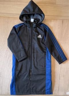【お値下げ】addidas アディダス　サッカーフットサル　ベンチコート　130のサムネイル