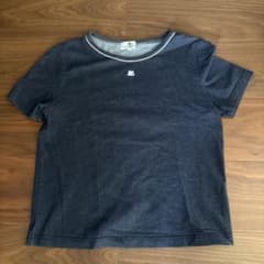 courrèges クレージュ 半袖Tシャツ ネイビーのサムネイル