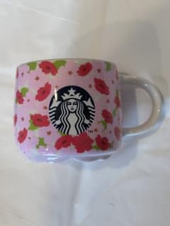 【未使用】Starbucks ピンク花柄マグカップ　カラーチェンジ　桜　2024のサムネイル
