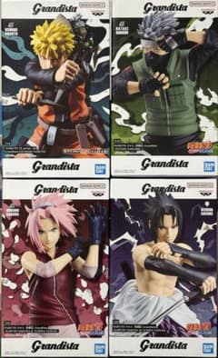 NARUTO フィギュア ④種セット ナルト サスケ サクラ カカシ - メルカリ