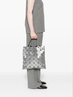 BAO BAO ISSEY MIYAKE トートバッグ シルバー - メルカリ