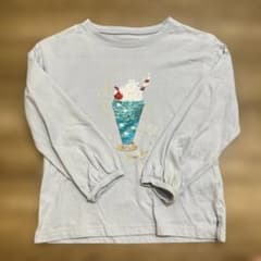 グローバルワーク　キッズ 長袖カットソー クリームソーダ スパンコールのサムネイル